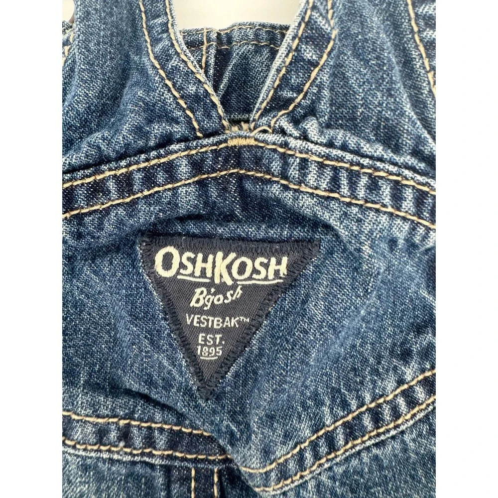 OshKosh B'gosh Overalls Kids 24M Blue Denim Vestbak‎ Adjustable Straps Utility